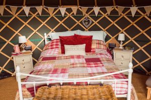 Cheshire Farm Yurts Bed