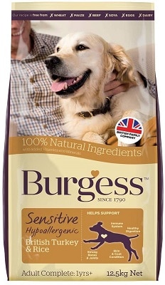 Burgess Sensitive Hypoallergenic Dog Food