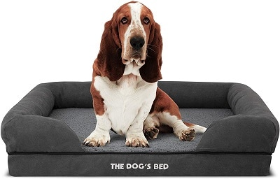 The Dog’s Bed Premium Plush Orthopedic Memory Foam Waterproof Dog Bed