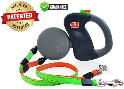 Wigzi GO Dual Doggie Retractable Lead