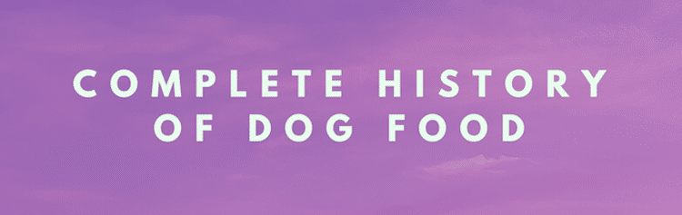 complete history of dog food