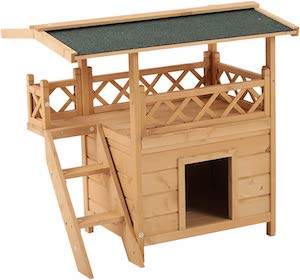 Pawhut Luxury Weatherproof Dog House and Shelter